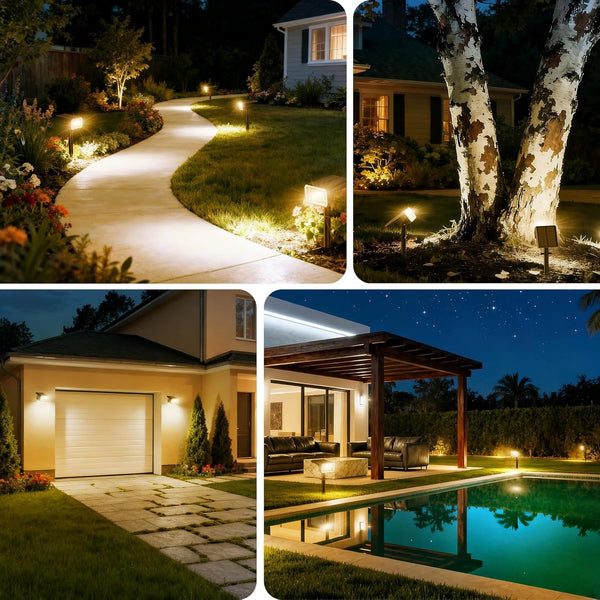 Solar Spot Lights Outdoor, Landscape Spotlights, 12 Pack Warm White6