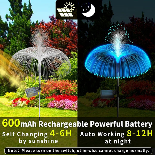 Solar Garden Lights Outdoor Decorative Waterproof, Solar Light for Outside, Yard Lights Solar Flower Decor for Patio Pathway Lawn Party Landscape Grave Decorations, 3 PCS5