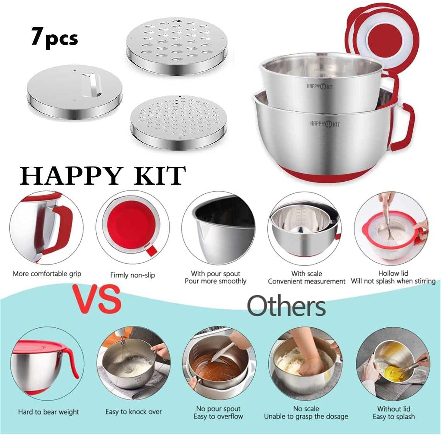 304-mixing-bowls-with-lids-set-of-2-stainless-steel-mixing-bowl-with-pour-spout-non-slip-handle-and-bottoms-3-grater-attachments-measurement-marks-lid-size-5qt-3qtred