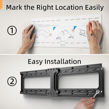 IWORKBORAD 55 65 75 85 Inch Tilting TV Wall Mount for 32-90 '' Tvs, Low Profile TV Mount Bracket, Safe Lock & Quick Release, Max VESA 600X400Mm, 24 Inch Studs,132 Lbs, Fit Most 55+ 75+ 85+ 86 Tvs6