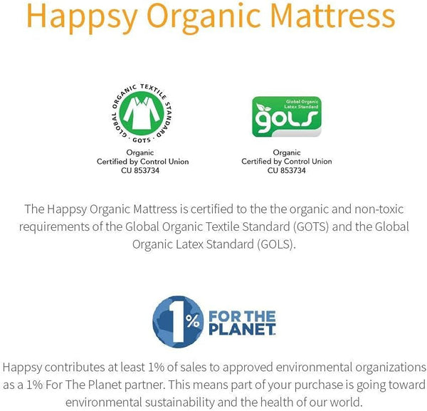 Organic Hybrid Mattress - Natural Latex Mattress with Encased Coil Layers - Medium Firm, Pressure Relieving - Bed-In-A-Box - King5