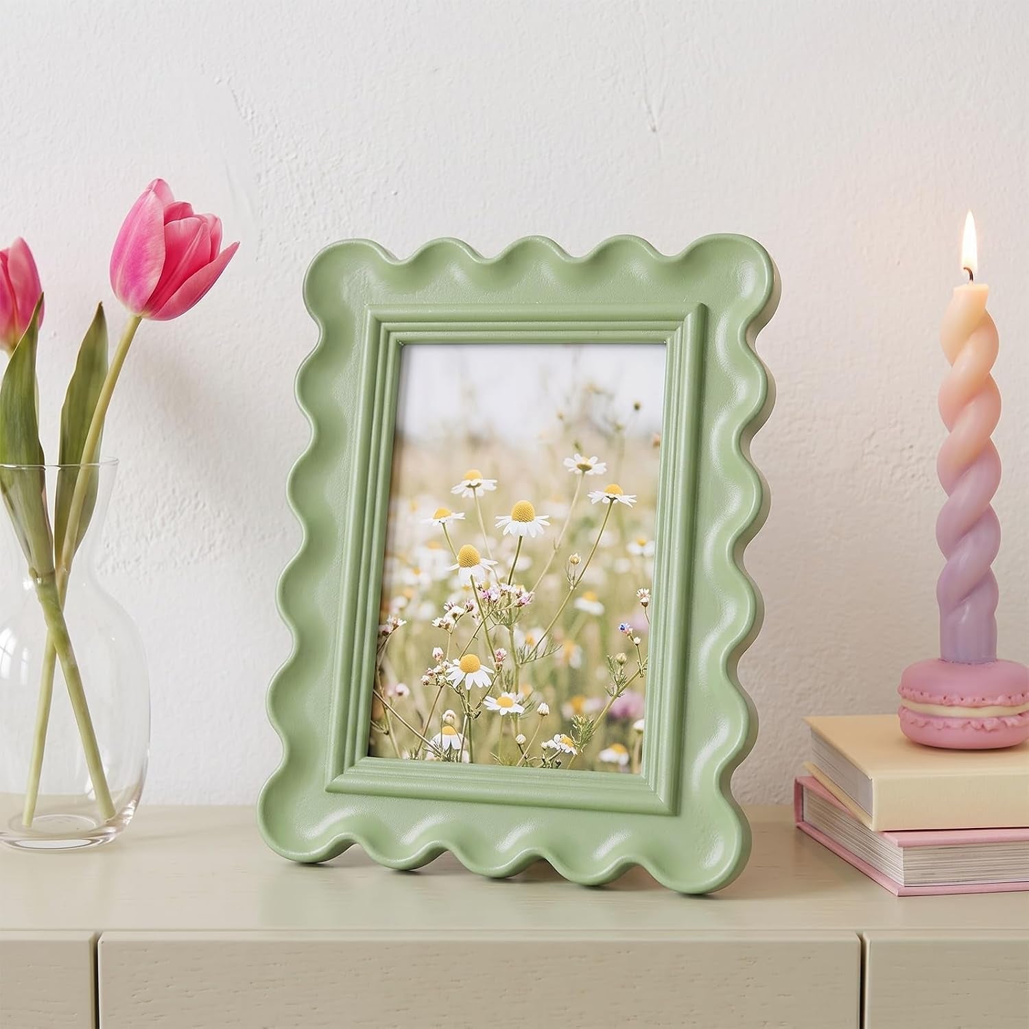 5x7-inches-wavy-scalloped-picture-frame-sage-green