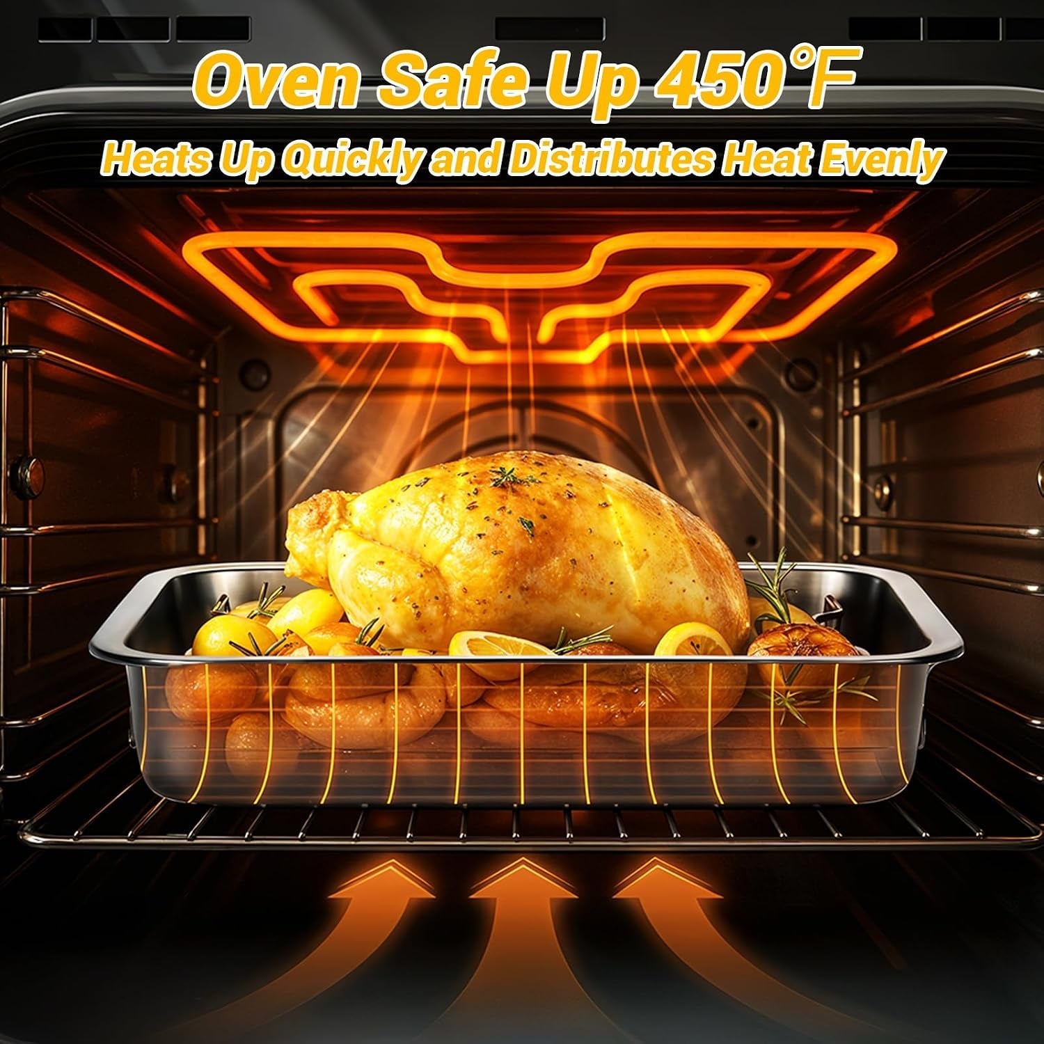 heavy-duty-stainless-steel-roasting-pan-with-rack-handle-for-oven-high-sided-induction-compatible-rack-for-even-heating-draining-for-turkey-chicken-vegetables-lasagna-easy-to-clean