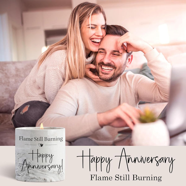 Anniversary Candle - Aniversario Gifts for Men, Women & Couples - Romantic Gifts for Him, Her - 6Oz6