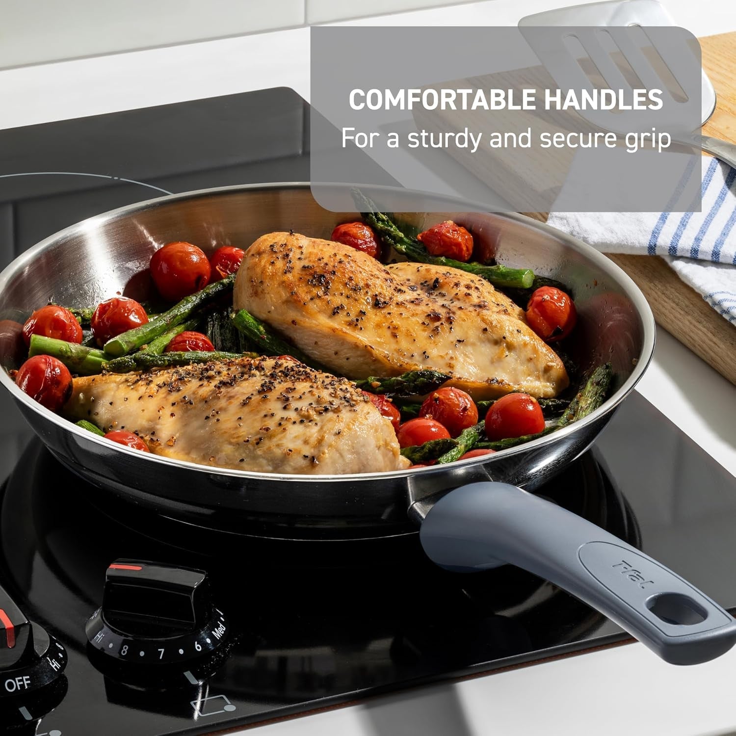 essentials-nonstick-stainless-steel-frying-pan-10-5-in-skillet-proglide-nonstick-coating-oven-safe-up-to-350-f-dishwasher-safe-even-heat-base-ocean-blue-soft-touch-handle