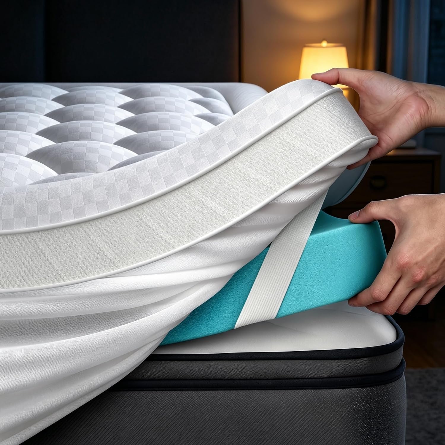 5-inch-mega-support-memory-foam-queen-mattress-topper-for-pressure-relief-dual-layer-2-5-pillow-top-mattress-topper-queen-plus-2-5-cooling-gel-infused-memory-foam-mattress-pad