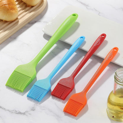4PCS Silicone Basting Pastry Brush,  Heat Resistant Food Brush Spread Oil Butter Sauce for BBQ Grill Baking Kitchen Cooking, BPA Free, Dishwasher Safe (Multicolor, 4 Pcs)6