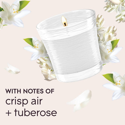 1-Wick Scented Candle Jar, Clean Linen, Air Freshener Infused with Essential Oils, 4.08 Oz, 2 Count6