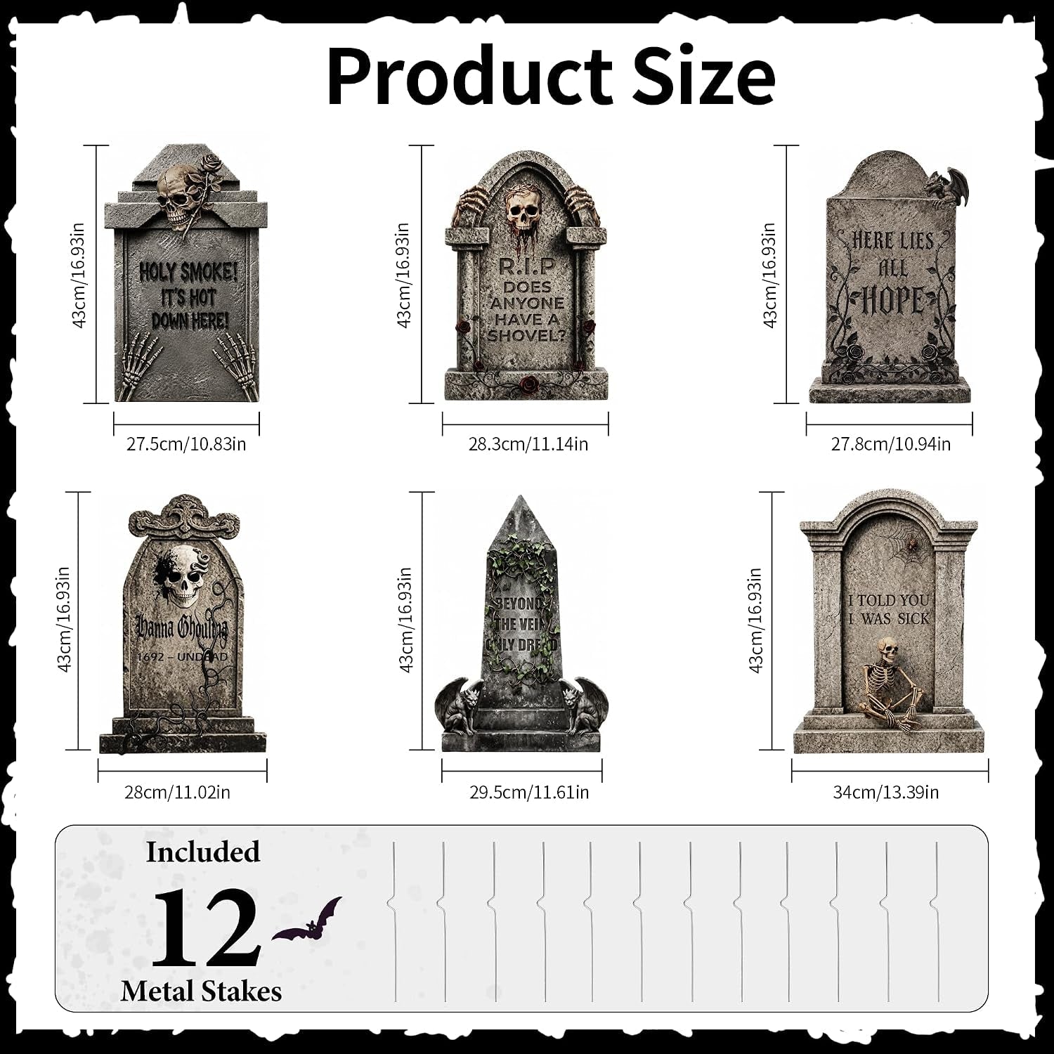 17-halloween-tombstones-outdoor-decorations-6-pack-graveyard-yard-signs-metal-stakes-included-corrugated-plastic-halloween-lawn-decor-weather-resistant-cemetery-props-not-foam