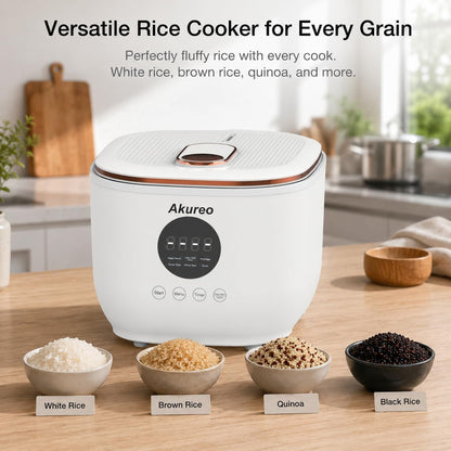 3L Healthy Low Carb Rice Cooker, Low Sugar Digital Steamer,Porridge,Soup,Quick Rice,White Rice,Stainless Steel Filter Basket，5 Cooking Functions,24H Timer & Auto Keep Warm6