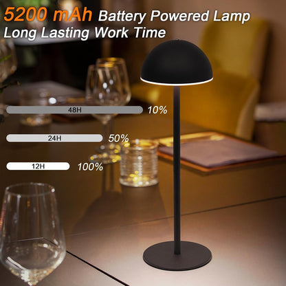 Cordless Table Lamp 5200Mah Rechargeable Lamp2