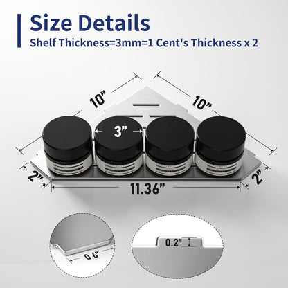 Corner Shower Shelf for Tiled Wall2