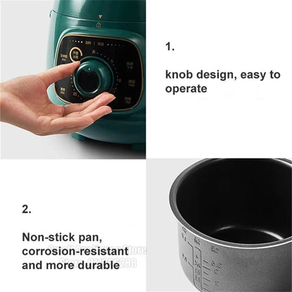 Electric Pressure Cooker Multifunctional Mini Rice 10 Minute Quick Cooking4