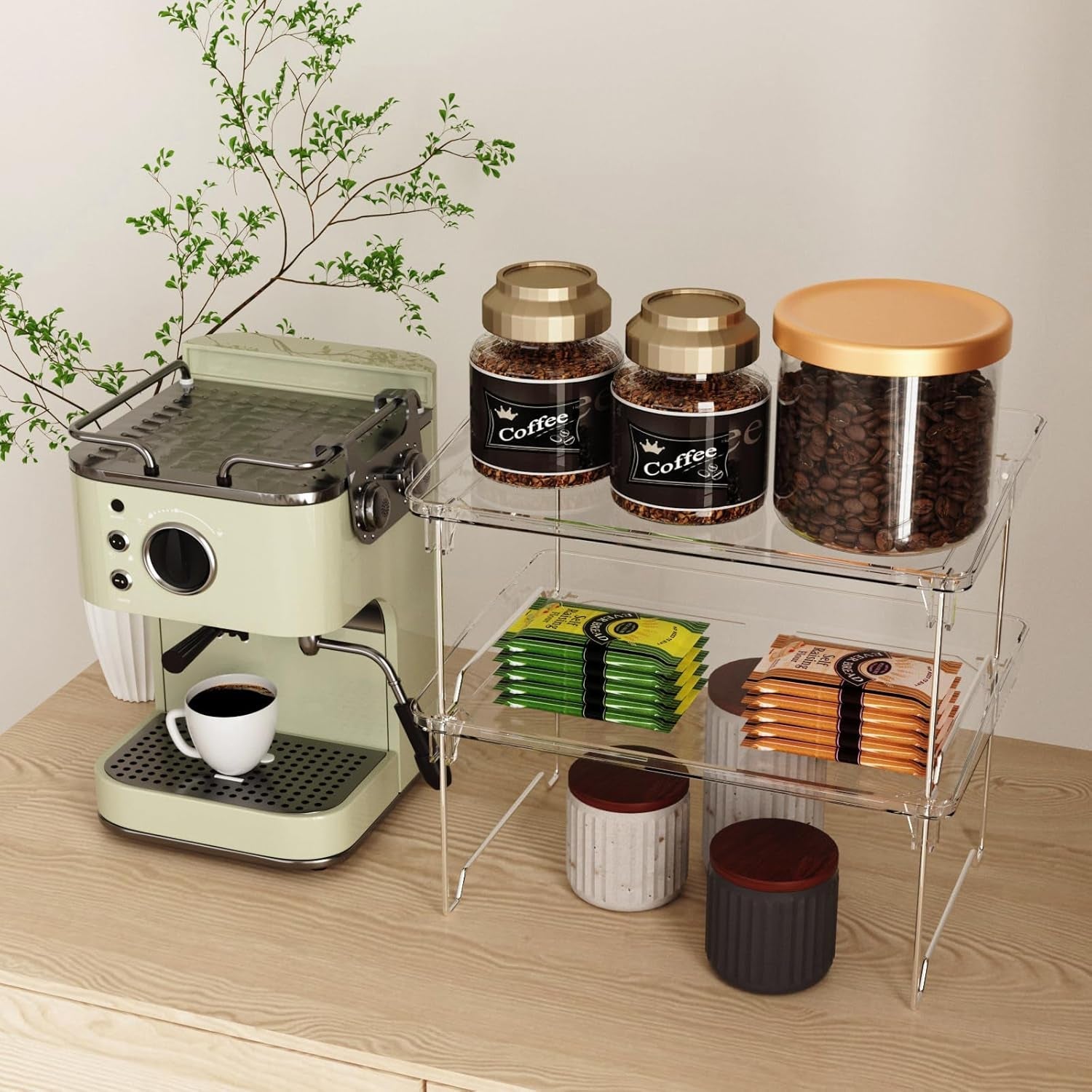 2-pcs-cabinet-organizer-shelf-stackable-kitchen-counter-shelves-spice-rack-countertop-organizers-clear-plastic-storage-shelves-rack-for-makeup-bathroom-cupboard-desk-pantry-organization