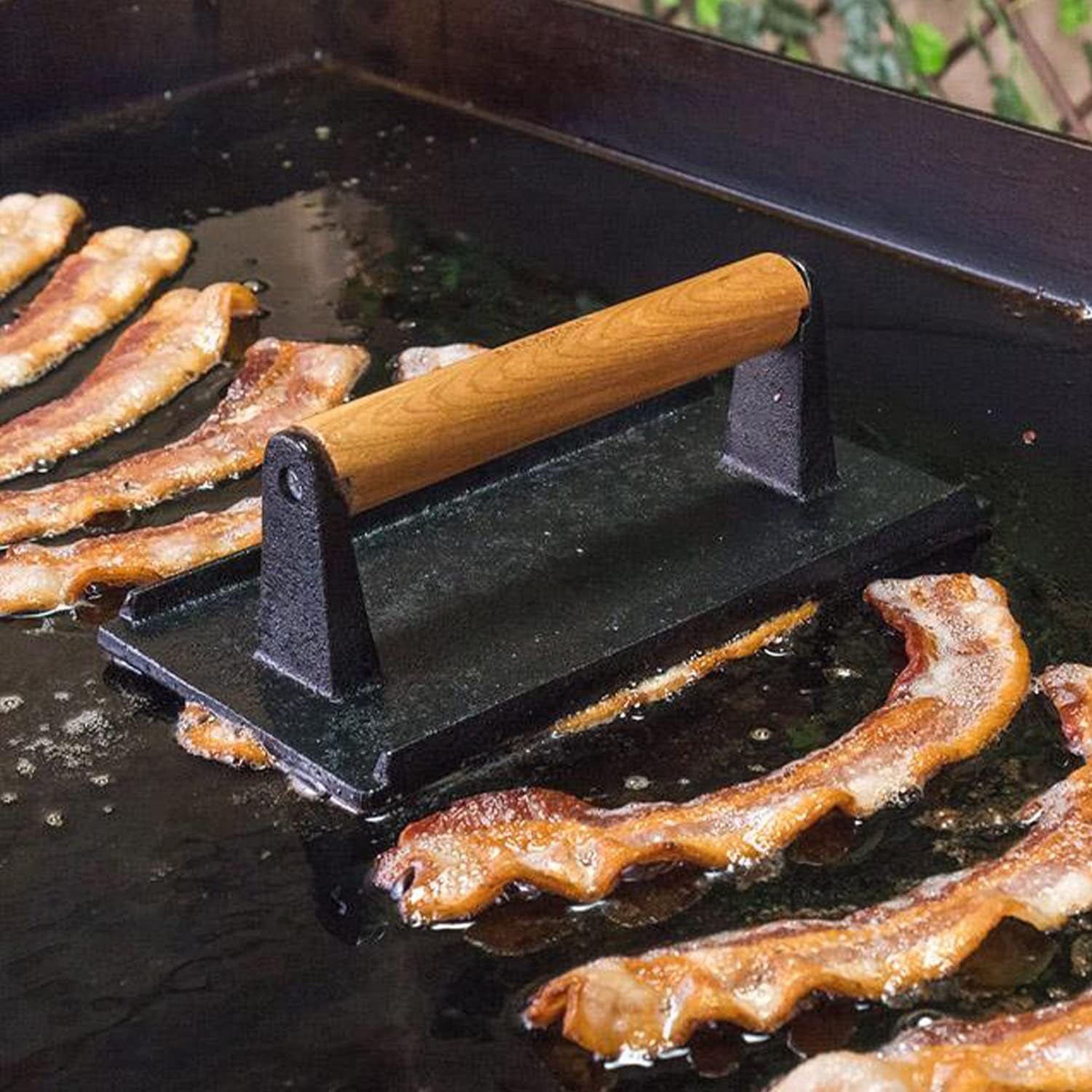 blackstone-1543-outdoor-griddle-breakfast-preparation-kit-with-pancake-batter-dispenser-cast-iron-bacon-press-and-2-non-stick-steel-egg-rings-batter-dispenser-bacon-press-two-egg-rings