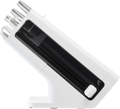 Ninja Staysharp 6-Piece Knife Set with Integrated Sharpener, Chef, Bread, Paring Knife and Kitchen Scissor, White, K62006EUWH11