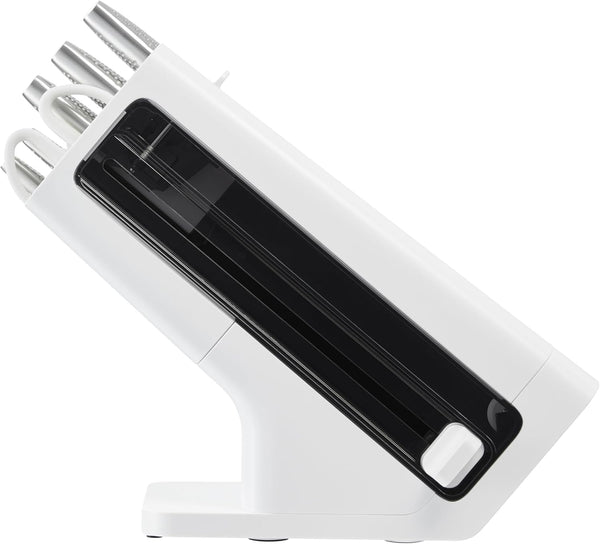 Ninja Staysharp 6-Piece Knife Set with Integrated Sharpener, Chef, Bread, Paring Knife and Kitchen Scissor, White, K62006EUWH11