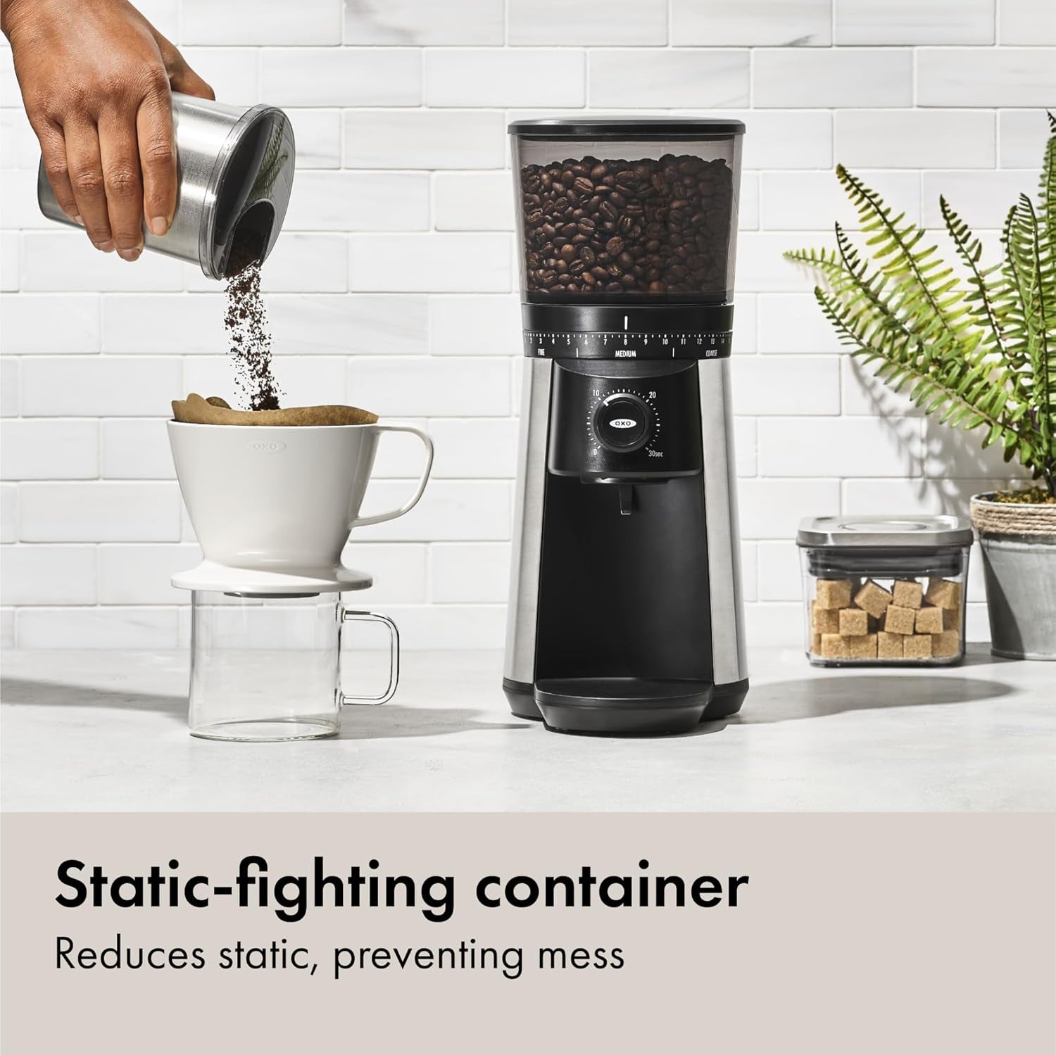 oxo-brew-conical-burr-electric-coffee-bean-grinder-12-oz-silver-stainless-steel-burrs-one-touch-automatic-43-grind-settings-for-drip-coffee-french-press-cold-brew