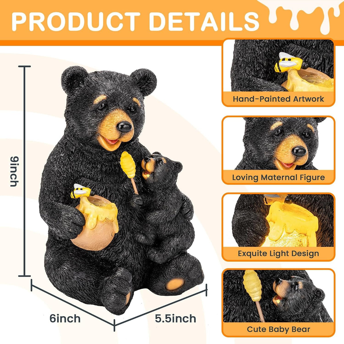 solar-garden-statues-bears-9-black-yard-decorations-outdoor