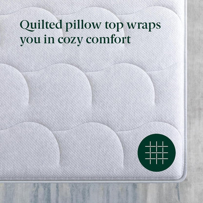 Zinus 12 Inch Queen Cool Support Hybrid Mattress, Medium Firm Feel6