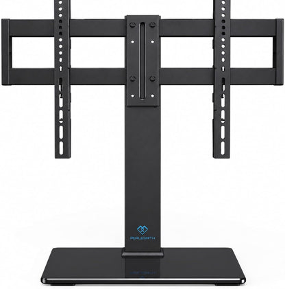 Universal Swivel TV Stand for 32-75 Inch Tvs, Table Top TV Stand Base up to 99 Lbs, 4 Height Adjustable Universal TV Legs with Tempered Glass Base, Max VESA 600X400Mm, PSTVS02-N11
