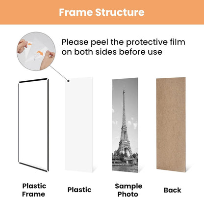 11X17 Poster Frame, Easy Slide-In Assembly, Black, 3 Pack5