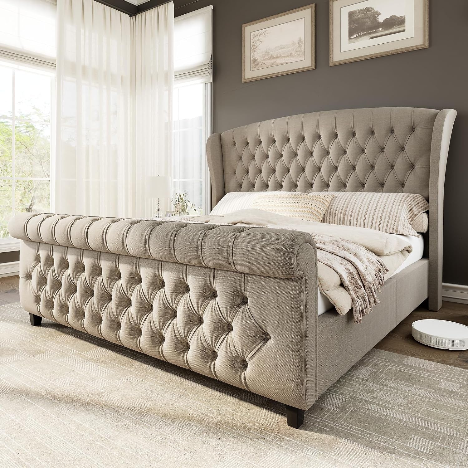 king-size-upholstered-sleigh-platform-bed-frame-with-headboard