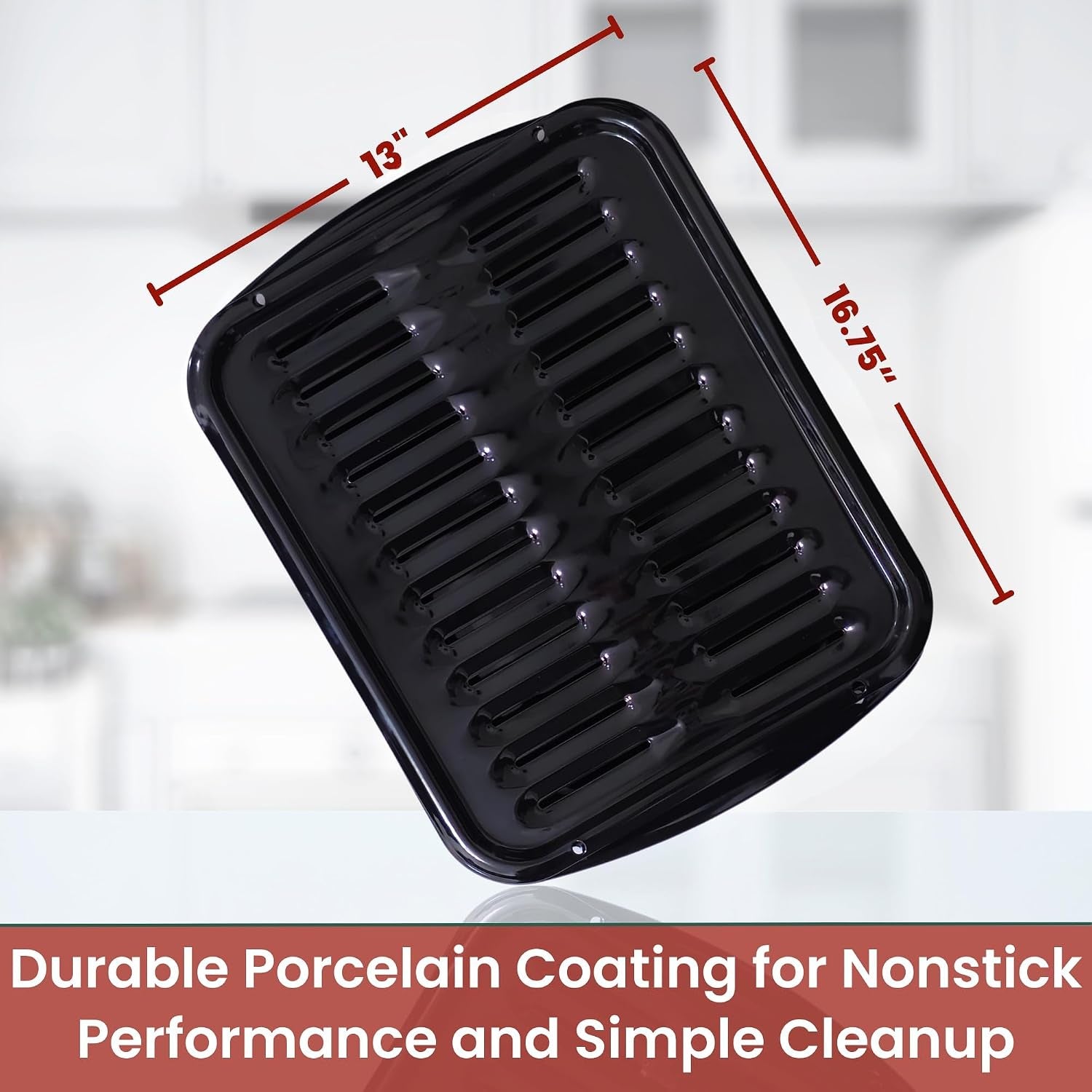 broiler-pan-for-oven-nonstick-16-75-x-13-porcelain-nonstick-coated-broiling-pan-for-oven-withstands-heat-up-to-550-f-heavy-duty-broil-pans-and-rack-circulates-heat-and-drains-fat-black