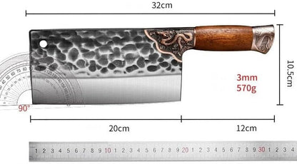 Meat Cleaver, 8 Inch Forged Ultra-Sharp Kitchen Knives Household Chopping Dual-Use Knives Chef Special Meat Cutter Machete Bone2