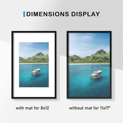 11X17 Picture Frame Set of 9, for Wall Hanging Display, Black5