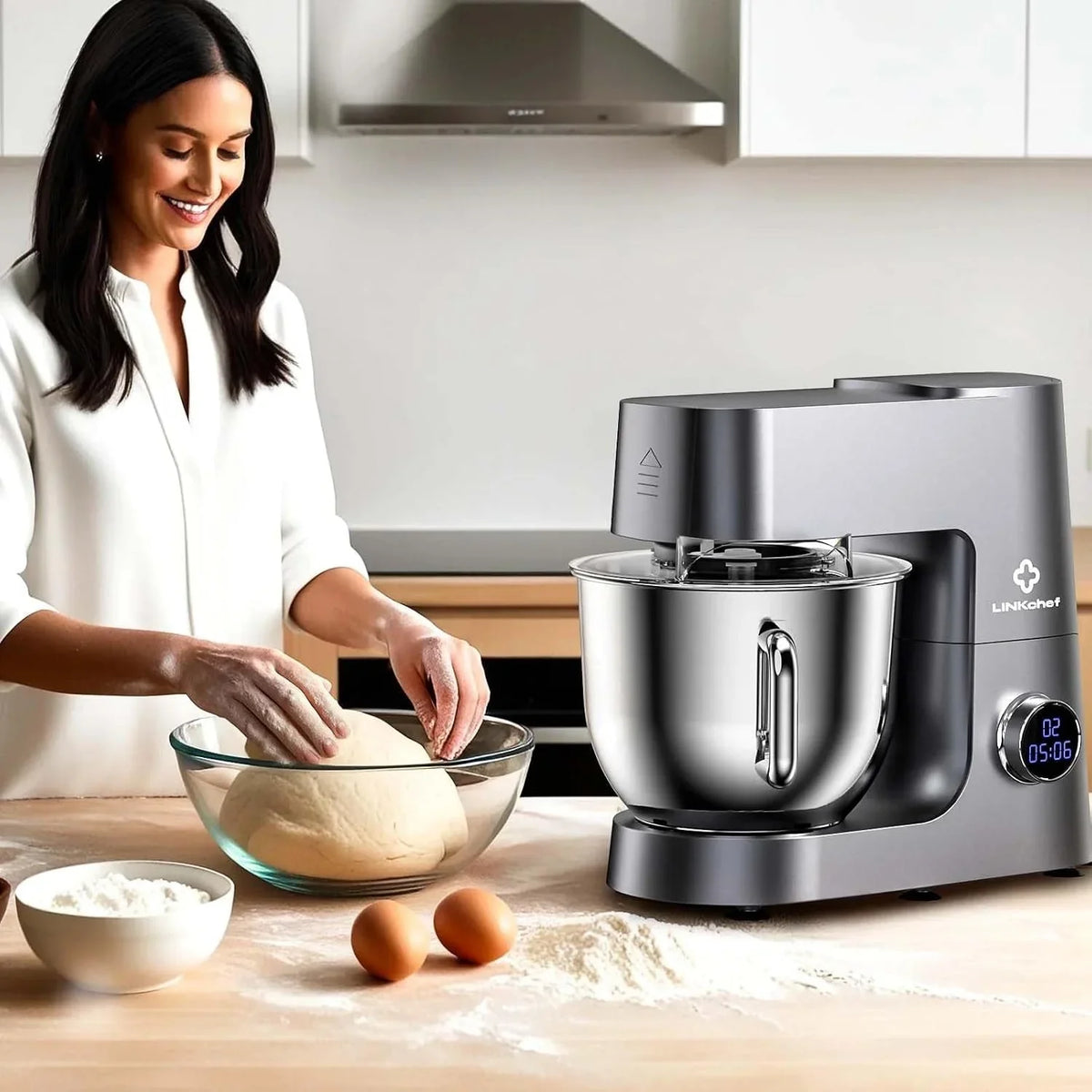 7-4-qt-kitchen-in-the-box-stand-mixer-for-baking-electric-spiral-mixer-with-dough-hook-cake-mixer-with-bowl-stand-beater-800w-12-speed-tilt-head-food-mixer-electric-spiral-mixer-with-dough-hook-wire-whip-beater-800w-12-speed-tilt-head-food-mixer-grey