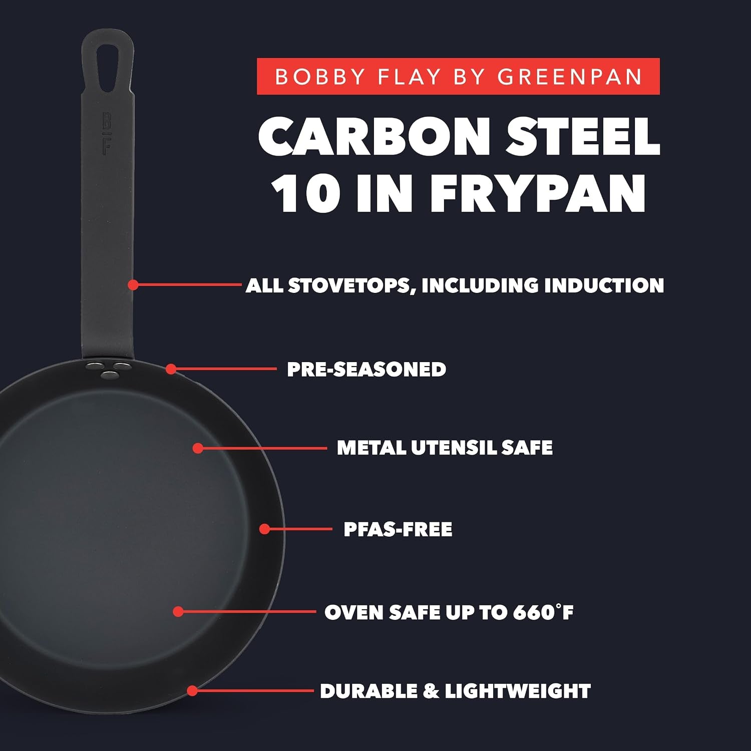x-bobby-flay-10-pre-seasoned-carbon-steel-frying-pan-skillet-natural-nonstick-with-use-durable-cast-iron-alternative-induction-all-stovetop-compatible-high-heat-oven-safe-to-660f