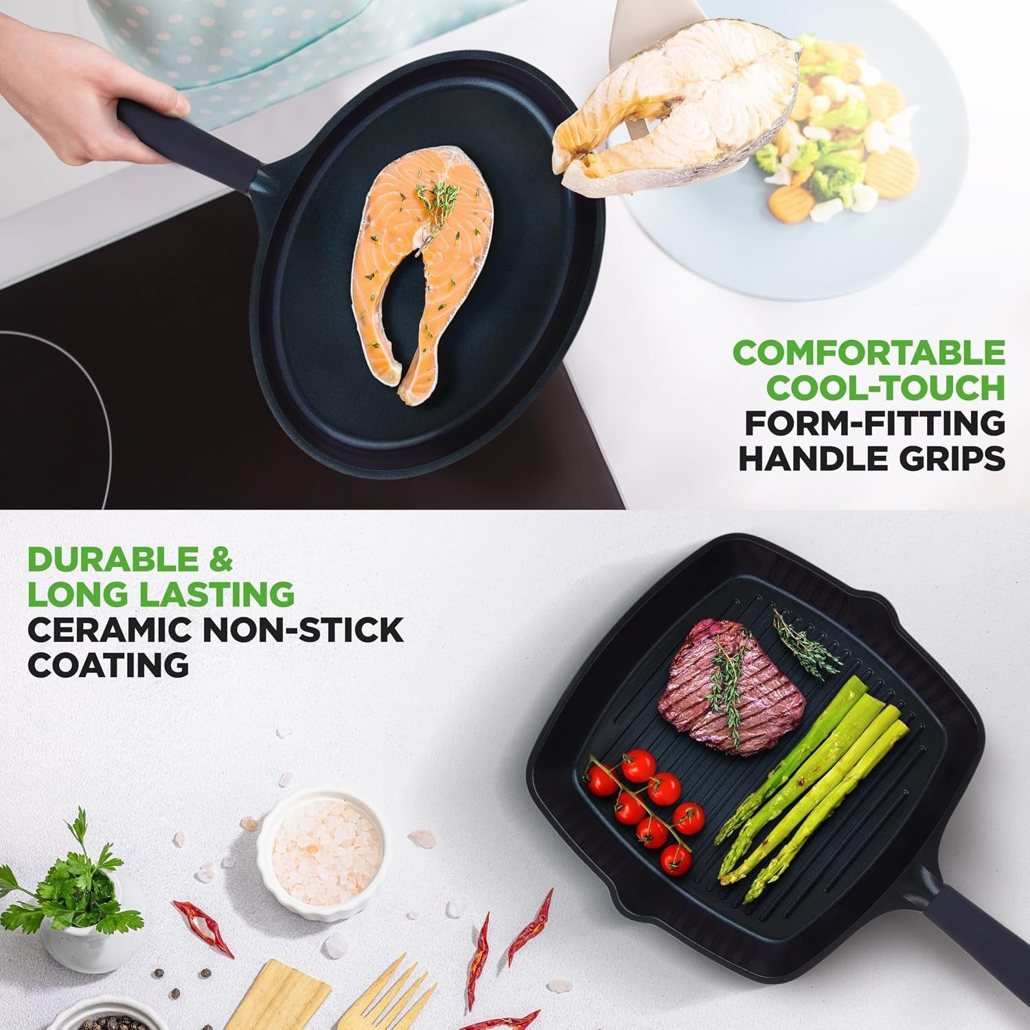 5-pc-frying-pan-set-non-stick-with-wok-grill-and-fish-pan-ceramic-non-stick-coating-die-casting-aluminum-stain-resistant-even-heat-induction-gas-electric-cooktops-compatible