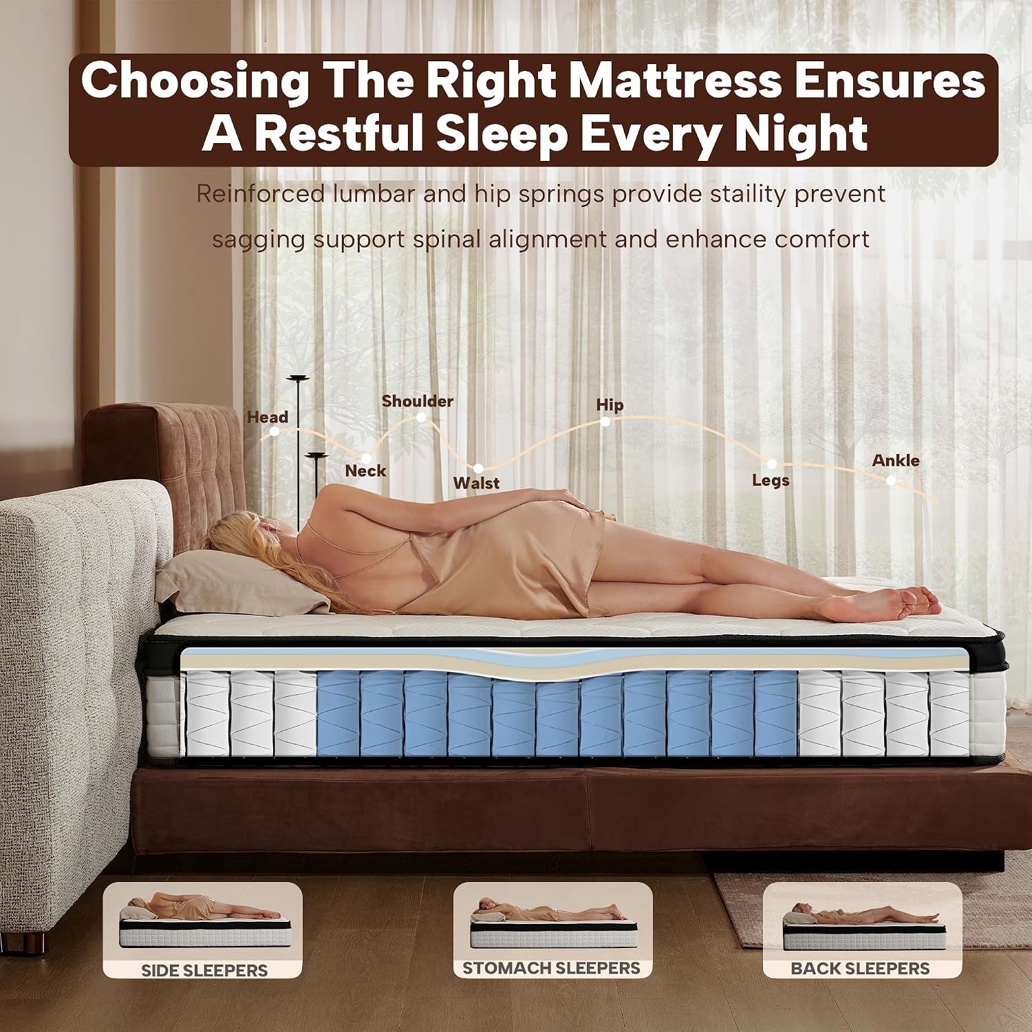 full-size-mattress-12-inch-memory-foam-with-individual-pocket-spring-medium-firm-in-a-box-for-pressure-relief-motion-isolation-strong-edge-support