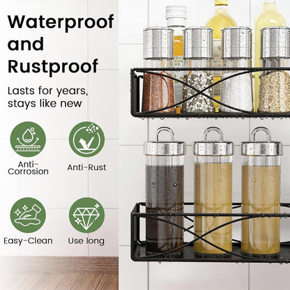 Spice Rack Organizer Tension Pole, 4-Tier Adjustable Spice Organizer7