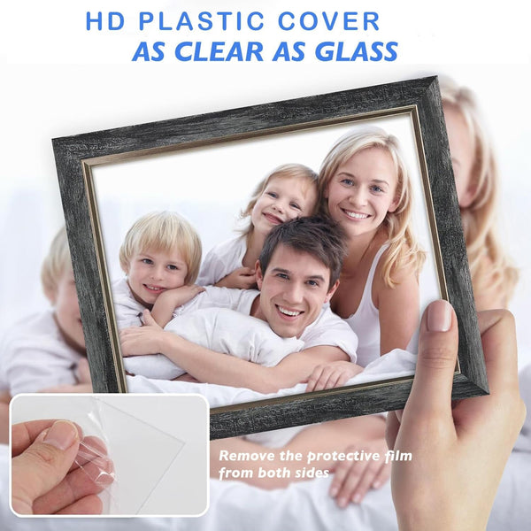 8X10 Picture Frames Set of 4,Rustic Retro Photo Frame(Mix Color)6