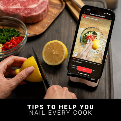 MEATER plus Smart Meat Thermometer, Honey, Bluetooth, 165Ft, Grill & Oven | 165Ft Bluetooth Range for BBQ, Grill, Oven, Smoker, Air Fryer, Kitchen. Great for Steak, Chicken, Turkey. Recipes in App.3