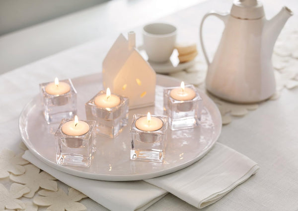 Tea Light Candles – Set of 100 Unscented Tea Lights – Burns Aprx. 4 Hours – Party & Ambience Candles – Restaurant Decorations6