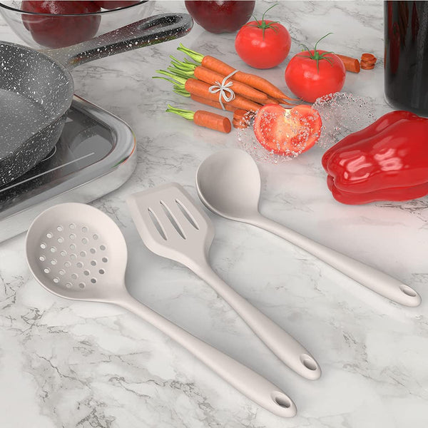 Silicone Cooking Utensils Set - 446°F Heat Resistant Kitchen Utensils,Turner Tongs,Spatula,Spoon,Brush,Whisk,Kitchen Utensil Gadgets Tools Set for Nonstick Cookware,Dishwasher Safe (BPA Free)5