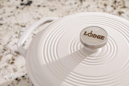 Enameled Cast Iron Dutch Oven, 7.5 Quart, Oyster & Enameled Cast Iron and Stoneware Care Kit, 12 Oz4