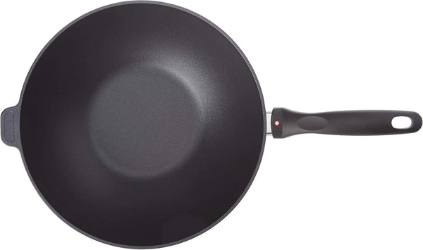 11.8" (4.9 Qt) Nonstick Wok HD Diamond Coated Aluminum Stir-Fry Pan, Includes Lid, Dishwasher Safe and Oven Safe, Grey3