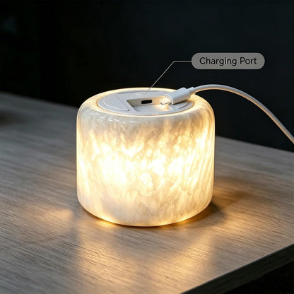 Natural Marble LED Desk Lamp Touch Control Rechargeable Dimmable5