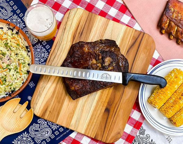 Smoked BBQ Brisket Knife Bundle, 6 in Boning, 11 in Slicer3