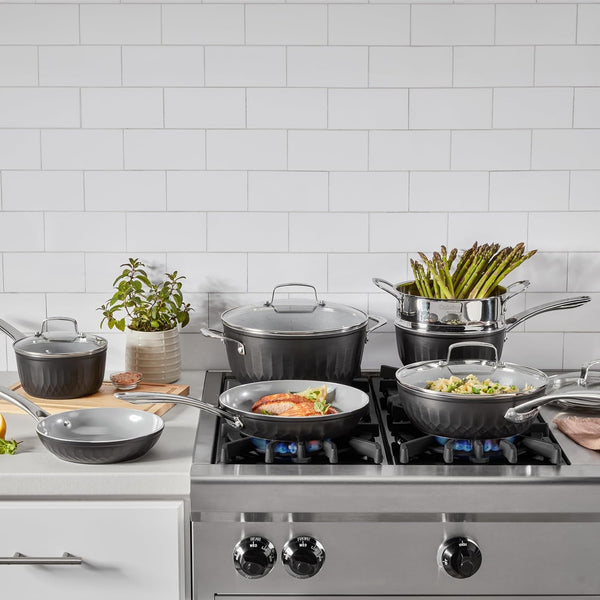 , 11-Pc Color Impressions Ceramic Nonstick Set, 58S-11BK2