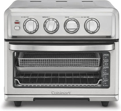Air Fryer Toaster Oven, 1800W, 8-In-1 with Air Fry, Convection, Broil & Warm, 0.6 Cubic Feet, 60-Minute Timer, TOA-70NAS, Stainless Steel | 1800W Power, 0.6 Cu. Ft. Capacity, Convection, Broil and Warm Modes, 60-Minute Timer1