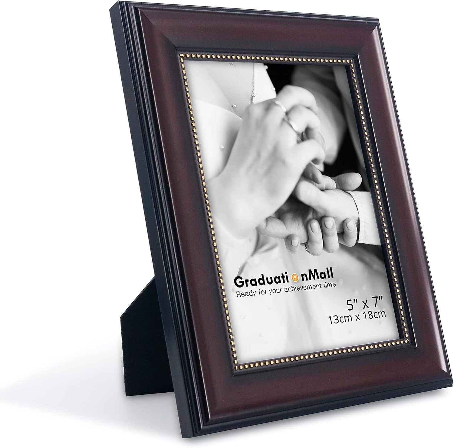 5x7-picture-frames-real-glass-display-photos-for-wall-or-tabletop-mahogany-with-gold-beads-2-pack