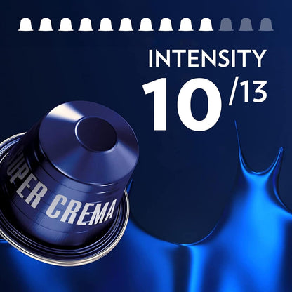 Lavazza Super Crema Aluminum Capsules Compatible with Nespresso* Original Machines, Medium Roast, Arabica and Robusta Blend (10 Capsules)4