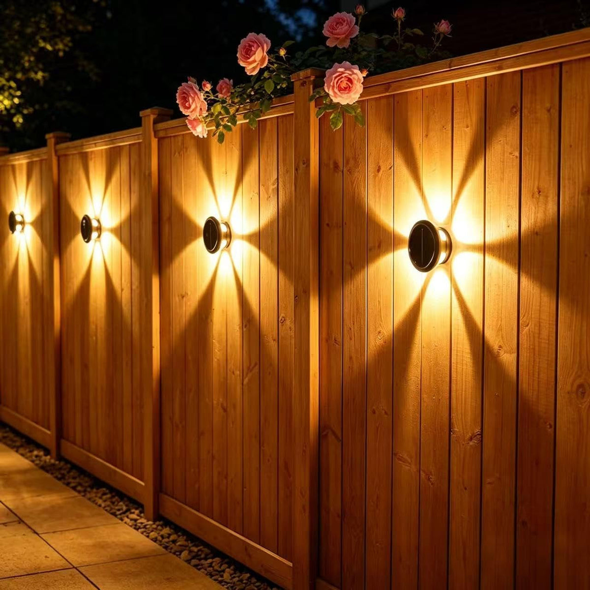 2-pack-12-led-solar-fence-lights-wall-lamp-with-floral-theme-solar-wall-lights-outdoor-waterproof-for-fence-garden-courtyard-balcony-terrace-porch