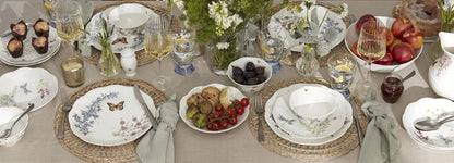 Butterfly Meadow Herbs Porcelain 12-Piece Dinnerware Set for 410