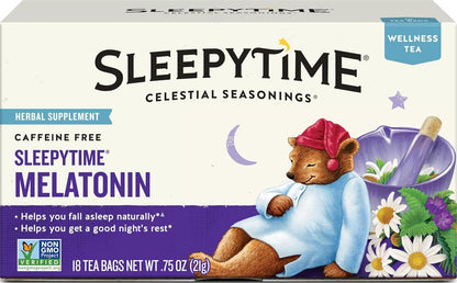 Sleepytime Tea plus Melatonin, Caffeine Free,  Herbal Tea, 18 Bag Box1